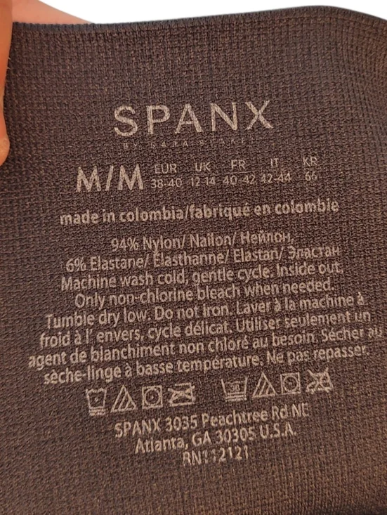 Spanx Dark Gray Camo Seamless Leggings Women's Size M - Picture 3 of 5